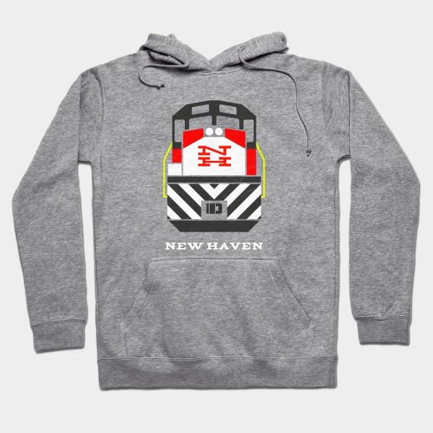 New York, New Haven and Hartford Railroad Hoodie by Turboglyde